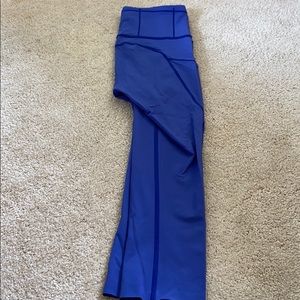 blue lululemon capris